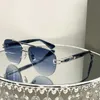 2024 retro square women's sunglasses DTS139 Luxury Frameless Double Bridge Anti UV Acetate Fiber Sunglasses Metal logo