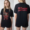 Neues Produkt Zadig Voltaire Designer Sommer-Baumwoll-T-Shirt vorne Buchstabe hinten Digitaldruck Zungenkuss U-Ausschnitt Damen lässig vielseitige Kurzarm-Pullover-T-Shirts Tops zv