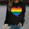 Women's Hoodies Light Long Sleeve Sweatshirt Casual Crewneck Print Fashionable Pullover Hoodie Top For Daily Wear Girl 12