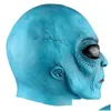 Decorazione del partito Alien Maschera in lattice per Adt Mardi Gras Halloween Cosplay Masquerade Costum Puntelli Huanted House 220915 Consegna di goccia Dhoba