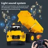 Electric/RC Car Huina 553 RC Dumper Eloy Dump Truck Tractor Remote Radio Controlled 2.4G 9Channels Engineering Vehicle Excavator Toy for Kids T240308