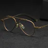 2024 Retro Square Womens Solglasögon Dita Fashionabla Design Pilotstil Hög estetiskt värde Pure Titanium kan paras med myopia glasögon ram färg förändrade l