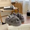 Pantofole Tasman Thermal Designer Pelliccia di pelle di pecora Stivali da donna Indoor Australiano Mini Piattaforma Pattinaggio Neve Inverno 35-42H240308