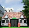 Groothandel 12m Lx6mWx5mH Opblaasbare Pub Opblaasbare Ierse Pub Opblaasbare Bar Tent met Blower voor Outdoor Party Decoratie