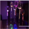 Pompon a LED, Articoli di allegria Palloncino luminoso a LED romantico per la celebrazione del matrimonio Decorazione del bar del partito Up Palloncini luminosi lampeggianti Drop Deliv Dhw9N