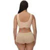 Bras Sets Cross-border Seamless Back Underwear Set Boxer Elastic Bra Sports Vest Women's