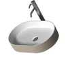 بيضاوي سطح سطح حجري الجدار معلق بالوعة عصرية العجلة الغرور وعاء Washbasin RS38335