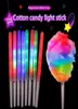 LED Light Up Cotton Candy Cones Colorful Glowing Marshmallow Sticks Impermeable Colorful Marshmallow Glow Stick2097427