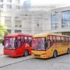 Electric/RC Car 1/30 Kids Toy Rc Car Remote Control School Bus with Light Tour Bus 2.4G Radio Controlled Electric Car Machine Toys for Children T240308