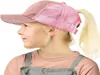 Kids Glitter Ponytail Ball Cap cekin baseball hat zwykły wizje czapki dziewczyna niechlujna bułka letnie czapki regulowane hip hop Snapback GGA35368205130