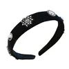 Acessórios de cabelo boutique pérola crianças varas de cabelo strass meninas designer headbands jóias diamante headband acessórios para crianças d h8su