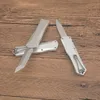 Neues G3102 High End AUTO Taktisches Messer D2 Stone Wash Klinge CNC Silber Luftfahrt-Aluminiumgriff Outdoor Camping Wandern EDC Taschenmesser mit Reparaturwerkzeug