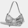 Женская сумка через плечо в стиле ретро, модная сумка Y2k, кошелек с ремешком, регулируемая сумка-хобо, винтажная сумка подмышками, ежедневный кошелек для свиданий 240223