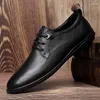 Sapatos casuais 2024 homens couro genuíno negócios oxfords luxo elegante cavalheiro casamento social vestido masculino