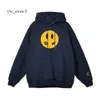 Män designer rit hoodie stilig liten gul man retro smiley ansiktsbrev tryck tröja kvinnor tshirt våren rita kläder high street 6010 3116