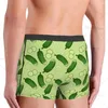 Unterhose, Motiv: Blumen, Gurke, Kaktus, Herren, lustige Unterwäsche, Boxershorts, leichte Elastizität, männliche Shorts, Neuheit, stilvolles Geschenk für Männer und Jungen