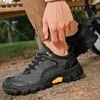 Casual Shoes Fashion Men's Sneakers Genuine Leather Climbing Walking Outdoor Lace-up Oxfords Men Tooling