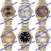 20 Model Asia 2813 automatisch horloge 116238 herenhorloge 36 mm bloem wijzerplaat zilveren diamanten dameshorloge wit horloge roestvrij316d