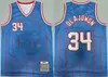 Men Vintage Basketball Wilt Chamberlain Jerseys 13 8 Mamba 24 Dennis Rodman 73 Jerry West 44 Johnson 32 Kevin Garnett 21 Hakeem Olajuwon 34 Stitched Throwback