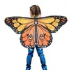 Schals Kinder Schmetterling Leistung Flügel Cosplay Zubehör Halloween Karneval Requisiten Flügel Kostüme Für Mädchen Jungen Umhang Party FavorGift