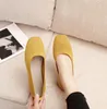 women's Knitted casual shoes Fashion Flat Shoes pure color Comfortable outdoor casual shoes