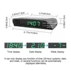 Altri ricambi auto Nuovo orologio digitale Orologio solare adesivo interno per auto Alimentazione 24 ore Decorazione Alimentazione USB Electroni C8E8 Consegna a goccia Dh2Wc