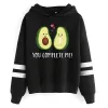 Felpe 2021 Felpa con cappuccio Dropshipping Avocado Felpa oversize Abbigliamento Manica lunga Moda Pullover con cappuccio Kawaii Donna Top Autunno