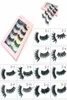 New 3D faux mink eyelashes naturall curl thick multilayer 12 types 5 pairspack sexy full strip eye lashes makeup beauty tools6173589
