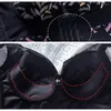 Reggiseni imbottiti per le donne Reggiseno push up Lingerie di pizzo Taglie forti Aggiungi reggiseno a due coppe senza ferretto C D E Biancheria intima sexy