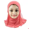 Accessori per capelli Ragazze estive Garza Foulard musulmano Traspirante Bambini Elastico Collo Fl Er Sciarpa Morbida Copricapo Caps Per I Regali per bambini Dh0Xo