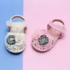 Summer Girls Shoes Cover Toe Sandals For Baby Girl Shoe Flowers Princess Shoes Baby Toddler Sandal For Kids Shoe 240301