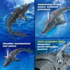 Elétrico / RC Animais Rc Barco Fist Simulação Navio Controlado por Rádio Animal Barco Elétrico Sem Fio Lancha de Alta Velocidade Mosasaurus Barco Brinquedo Ao Ar Livre Menino T240308