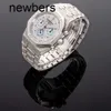 Aps Factory Audemar Pigue Watch Swiss Movement Abbey Royal Oak Watch 39mm Diamond Faced Unmarked dial in Platinum