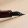 MAJOHN P136 METAL KOPPER Kolvharts Fountain Pen 20 Ink Windows Effmflat NIB Office School Supplies Writing Gift 240306