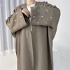 Abbigliamento etnico Luna Ricamo Lino Aperto Abaya Kimono Dubai Lusso Turchia Abaya musulmano per le donne Ramadan Abito hijab caftano islamico