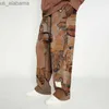 Men's Pants Mens Pants Trousers Other Face Trend Medium Waist Men Large Funny Brown Hip-hop 240308