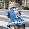 Dog Apparel Large Clothing Summer Big Dress Poodle Schnauzer Husky Samoyed Labrador Golden Retriever Alaskan Malamute Clothes