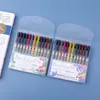 12 Colorset Write Brush Pen Calligraphy Marker Pens Set Drawing Painting Watercolor Art Brush Pen 240307