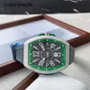 Franck Muller Horloge Zwitserse horloges Automatische doos Certificaat Frank Yacht Machinery Heren achterkant diamanten