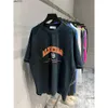 Hommes t-shirt mode Balenciga printemps été ciseaux hauts imprimer col rond ample porté hommes femmes t-shirt à manches courtes 535