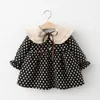 Spring born baby girl clothes fashion design lace dress for baby girls clothing 1 year birthday princess dresses dress 240226