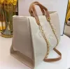 Diseñador Bolsas de playa de gran capacidad Bolsas Pearl Tote Luxury Ladies Bolsos para el hombro Bolsas de compra de la moda