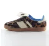 Leopard Men Gazelle Low Top Og Original Running Shoes Wales Bonner Nylon Fox Brown Pony Black Cloud White Cream Green Pink Sporty Rich Trainers Sneakers Sambaitysss