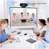 Filmadoras 1080P Foco Fixo HD Webcam Microfone Embutido Câmera de Chamada de Vídeo de Alta Qualidade Periféricos de Computador Web Live para PC Laptop Dro Dhpyv