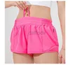 Pantaloni attivi ll pantaloncini sportivi pantaloni yoga hotly hot 4 Pantaloni corti Ragazze che corrono pantaloni elastici Abbigliamento sportivo Tasche hotty hot shorts 240308