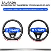Steering Wheel Covers PU Leather Car Cover Auto Accessories Tucson NX4 Elantra 2024 Sonata 10th 38cm