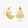 enfashion Geometric Lines Stud earrings for woman for Gold Color Metal Conch Earingsファッションジュエリーギフトkolczyki e201182 240306