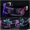 LED RAVE TOY LED GLASSESEL WIRE NEON PARTY LUMINOUS LIGHT RAVE COSTUME DECOR DJ HALLOWEEN DECORATION DOPR DERVERCEL TOYS GIFTS LED DHDGV