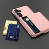 Shockproof Hybrid Dual Layer Hidden Slide Card Holder Wallet Case For Samsung Galaxy S24 Plus S23 Ultra S22 S21 S20 Hard Phone Cover