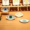 Turkiye Eye Dedorative Plate Home Decoration Ornamentsセラミックジュエリーストレージトレイプレートキャンディーディッシュ240327